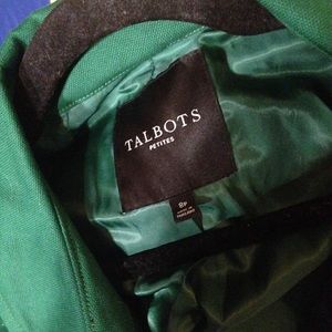 Talbots Jackets & Coats - Talbots Kelly Green Long Coat Size 8P Talbots Jackets & Coats - Talbots Kelly Green Long Coat Size 8P